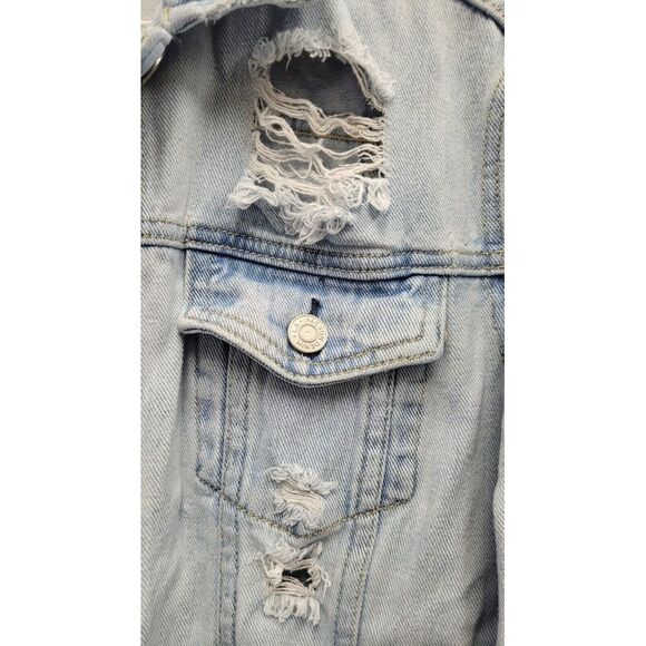 Pacsun‎ distressed denim Jacket Small - Picture 10 of 10